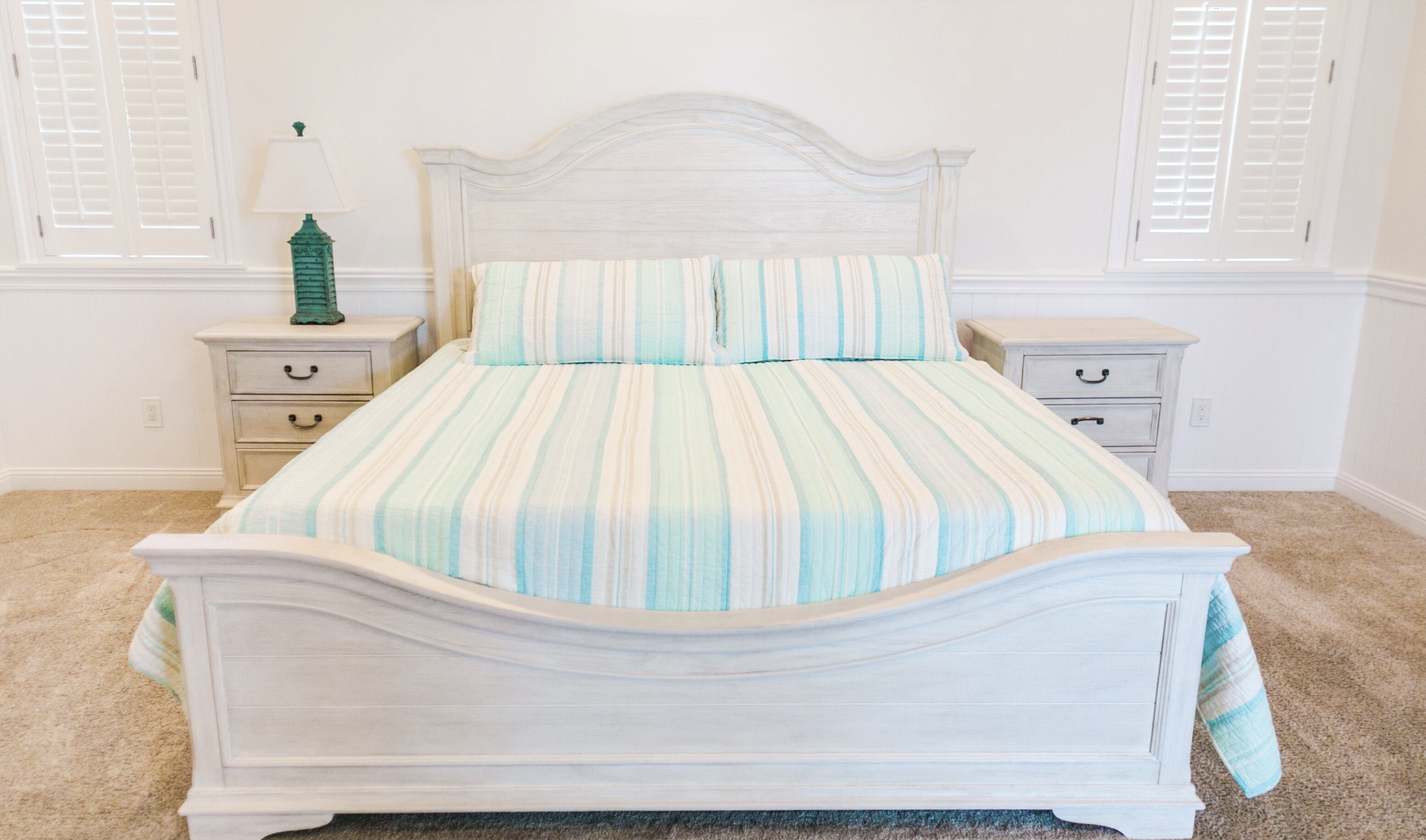 Master bedroom with king bed